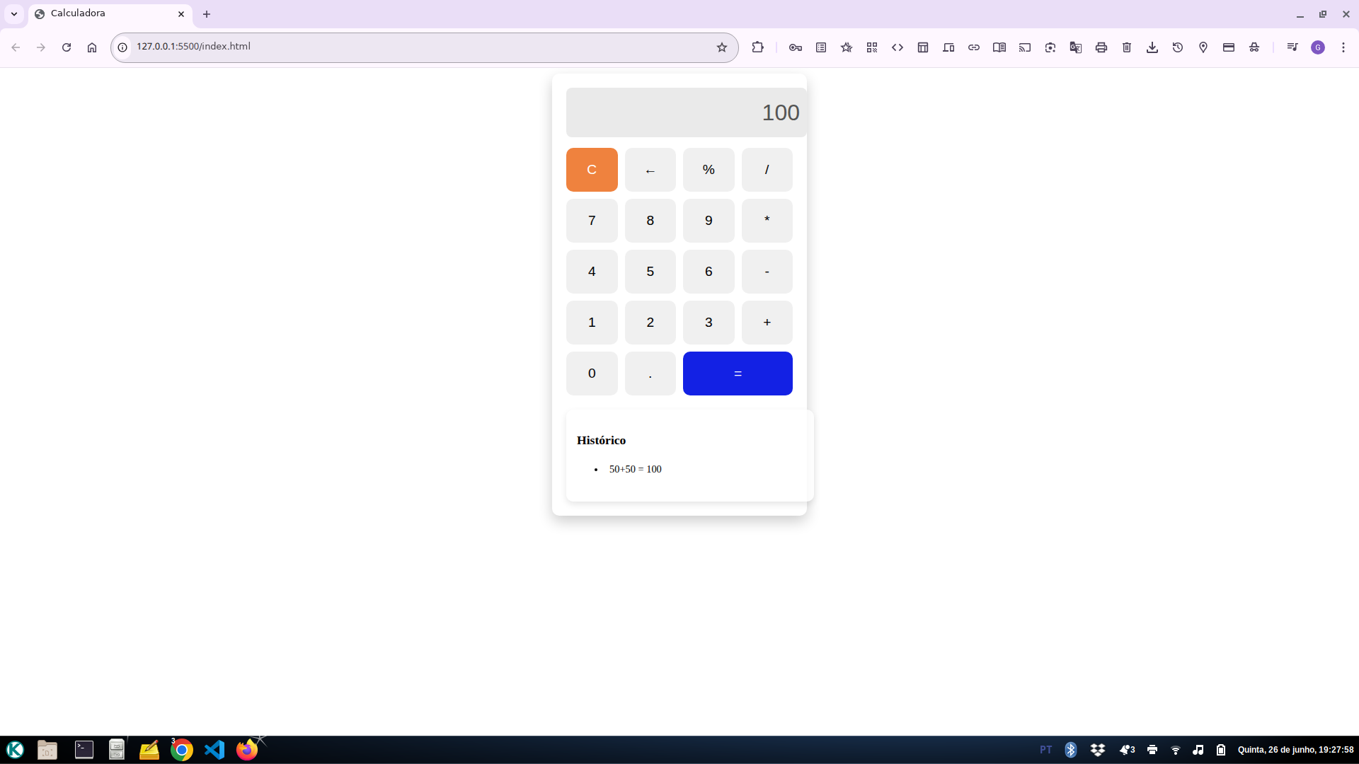 Projeto Calculadora
